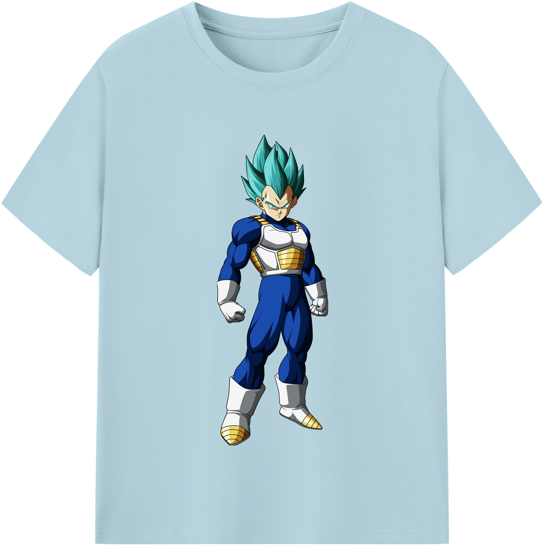 （画像用） ドラゴンボール ベジータ四世（Bejīta Yonsei）DRAGON BALL Vegeta IV 綿100％半袖Tシャツ（フロントプリント）